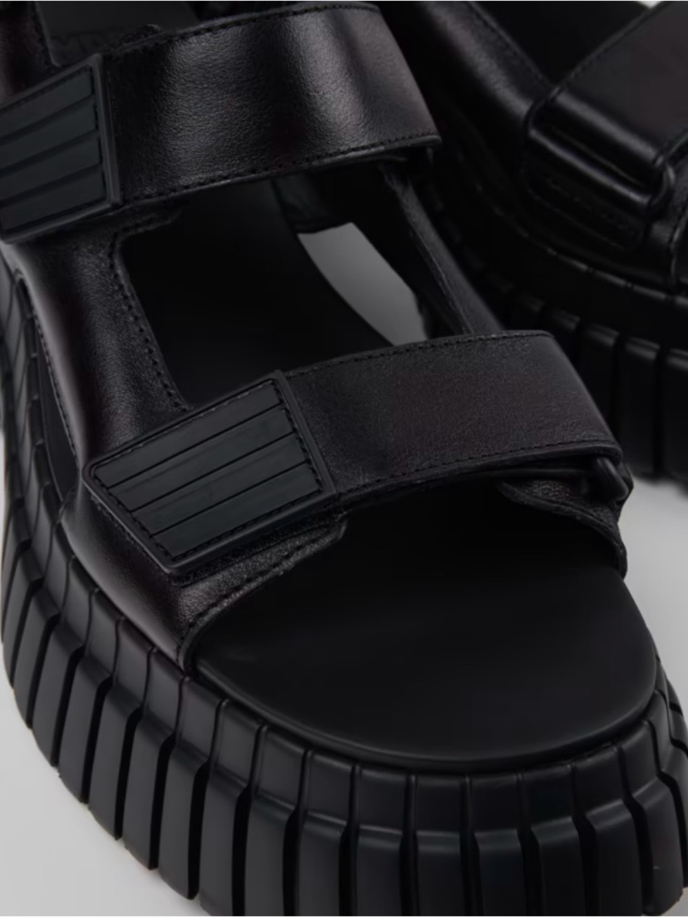 Camper BCN black platform sandals - Picture 3 of 7